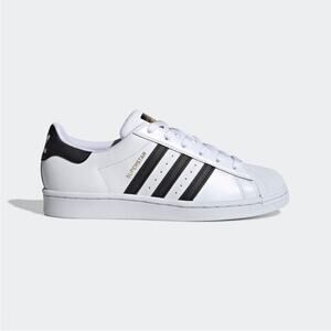 Adidas Superstar Black and White Tennis Shoes 8